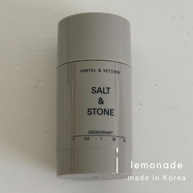 SALT & STONE 體香膏 檀香岩蘭草 28g 美國製造 乾爽配方, 1個, 檀香岩蘭草28g, 28ml