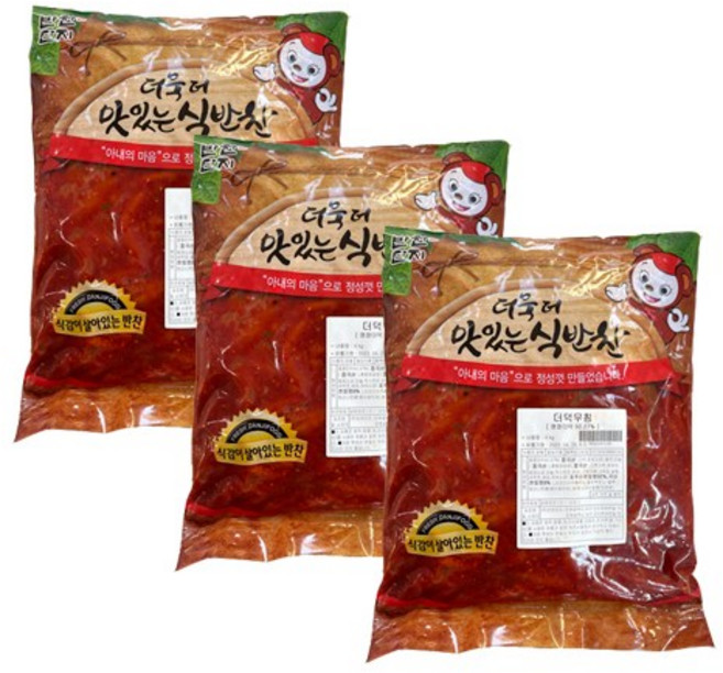 반찬단지 더덕무침 4kg 1박스 3개