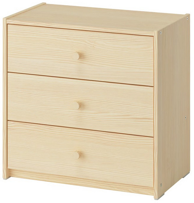이케아 RAST 3단 서랍장, 단품_901.582.13, 1개