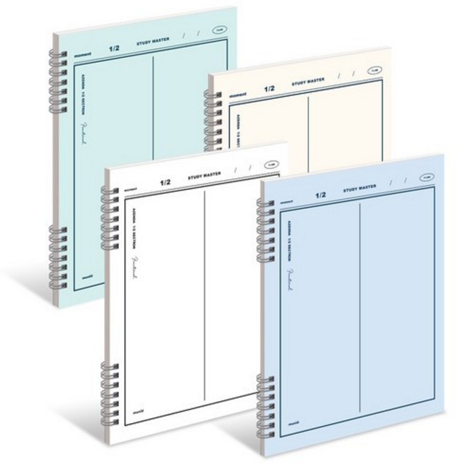 뮤니드 It spring 2분할 수학 연습장 4종 세트, 4COLOR SET, 1세트