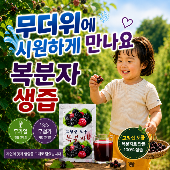 (생즙100%) 2026년 햇 복분자즙 무설탕 무가열 원액 주스 엑기스, 30개, 90ml