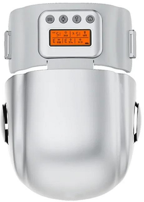 샤오미 Pangao 지능형 무릎 마사지기 기압 마사지 적외선 가열 진동 물리 치료기 무릎 이완, 1개, 01 WHITE