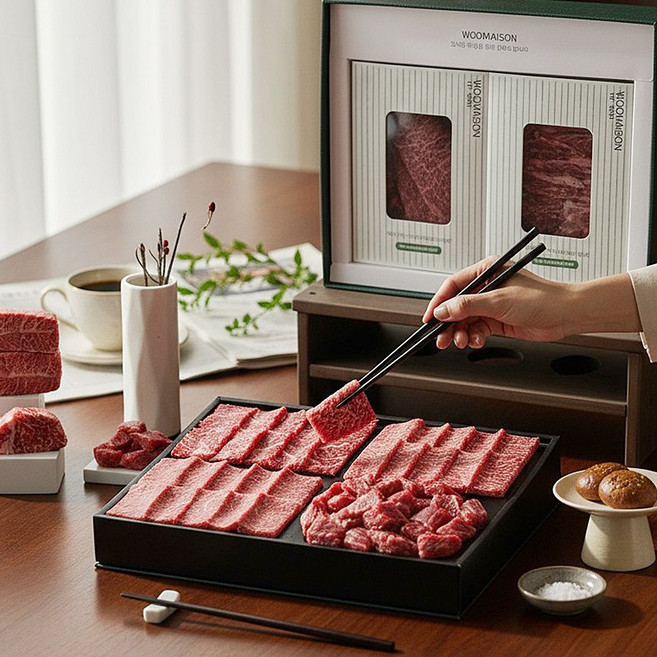 1++한우선물세트 소고기 마장동 한우 새해 설 추석 명절 어버이날 선물세트, 패밀리세트(등심+채끝+살치+국거리), 1세트