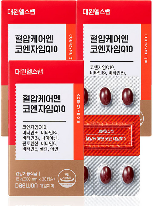 장대원 대원헬스랩 혈압케어엔 코엔자임Q10, 30정, 3개