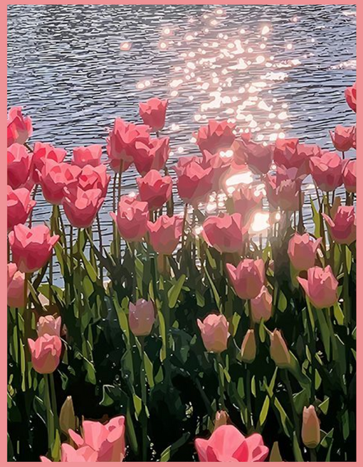 온메이드 DIY 명화그리기 그림그리기 세트 MD-220, 1개, 01 튤립