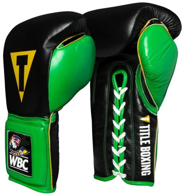 타이틀 WBC 공인 복싱글러브 / 권투 킥복싱 MMA, 블랙 (레이스 타입)