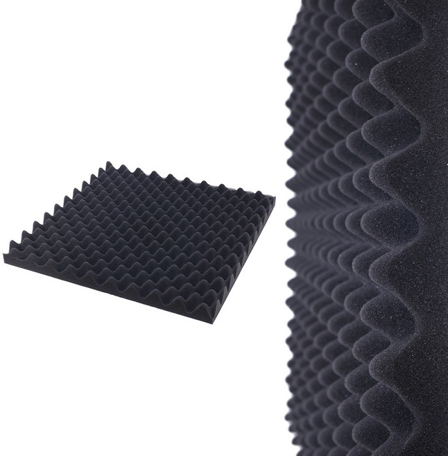 방음 흡음재 계란판 난연 50x50cm, 1개, 블랙