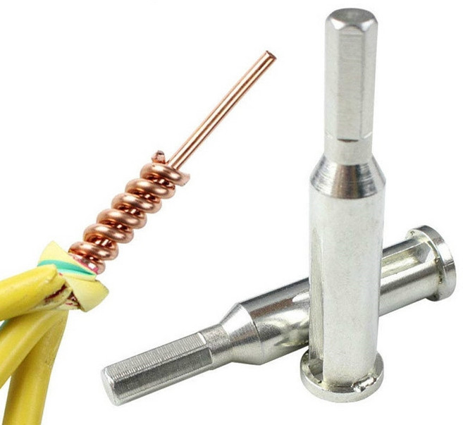 전선꼬임기 와이어 트위스터 2 54 스퀘어 유니버설 트위스트 도구 전기 퀵 전선 꼬기, 2.5사각 5선, 1개