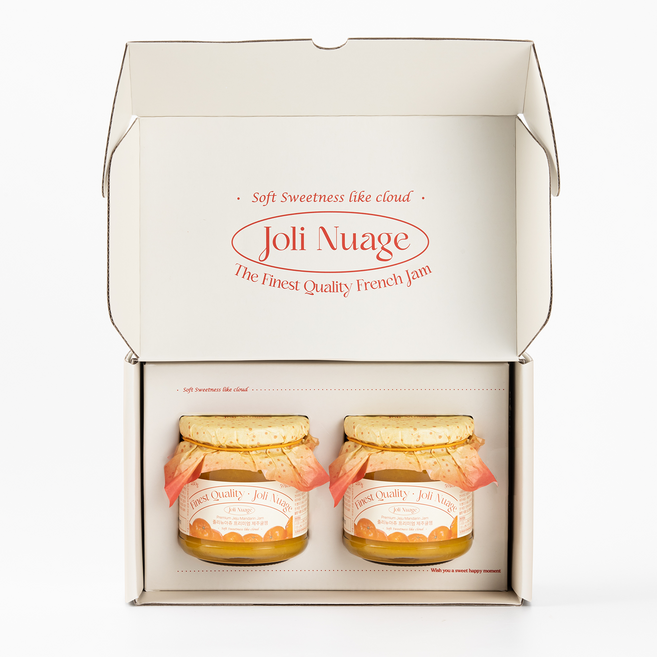 졸리뉴아쥬 잼2P (제주귤x2p) 선물세트 잼BOX:제주귤, 2개, 280g