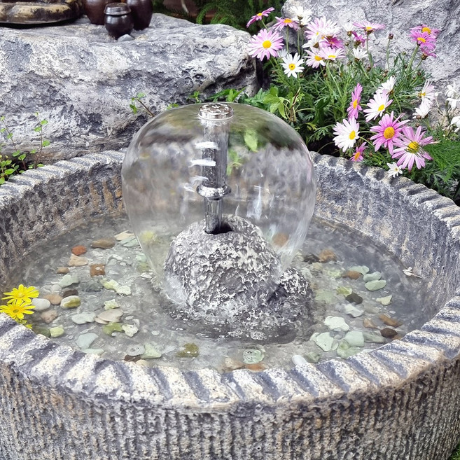 꼬모가든 우산분수와 수중모터 실내분수 홈가드닝 미니분수대 물멍 힐링 수경정원 자연가습