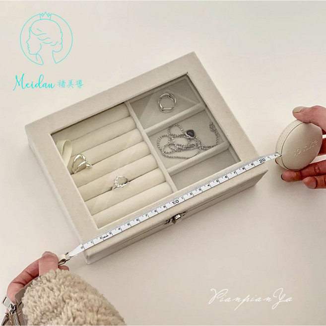 Meidan 質感皮革小皮尺/捲尺, 1個, 方型