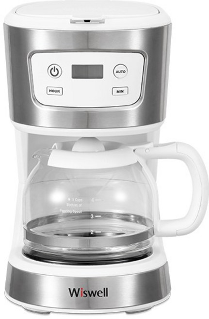 위즈웰 오늘의 커피 메이커, [KC/정품]Wc1082W/MAKER, 화이트