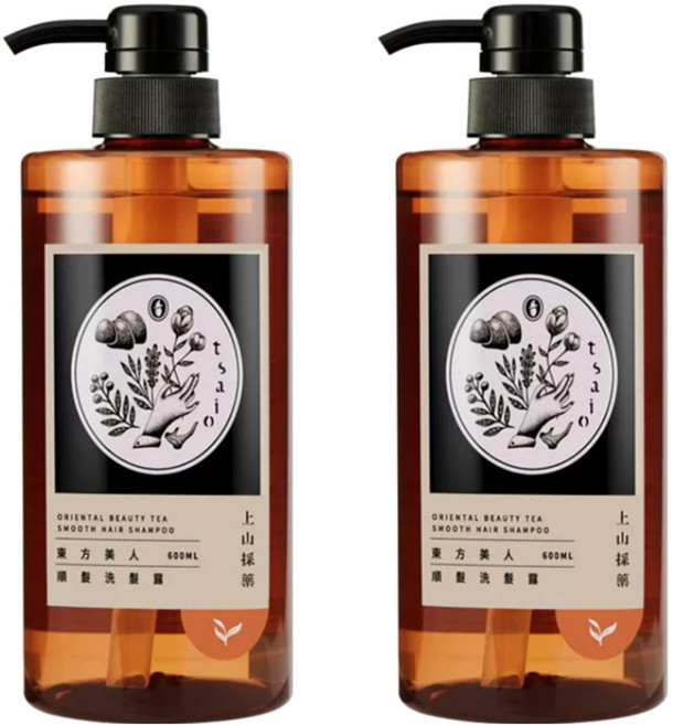 tsaio 上山採藥 東方美人順髮洗髮露, 600ml, 2瓶