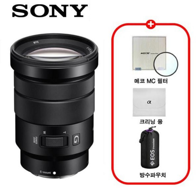 소니 정품 E PZ 18-105mm F4 G OSS 프리미엄 렌즈/프리미엄 패키지/MCUV필터+극세사융+렌즈파우치/TJ
