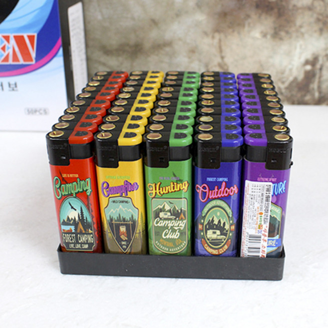 쎈터보토치 캠핑라이터 캠핑 낚시 편의점 50개 1BOX