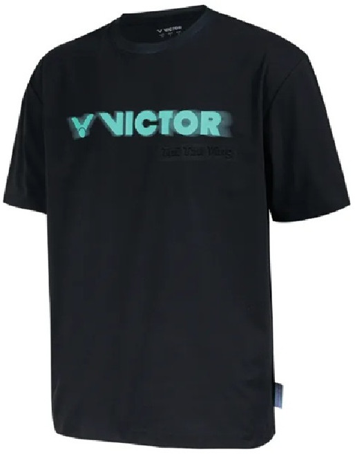 VICTOR T-50005TTY 戴資穎專屬針織 T-Shirt 中性款, 1個, T-50005TTY C 黑,S