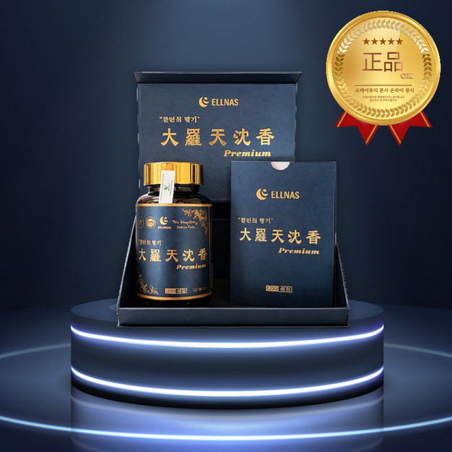 엘나스 베트남 대라천 침향환 오일 캡슐, 1개, 30정