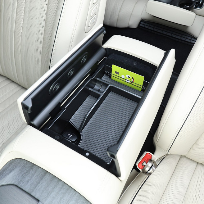 터보카 K8 페이스리프트 호환 콘솔트레이 차량 센터 수납 정리함, K8 페이스리프트-양문형, Black 블랙색상