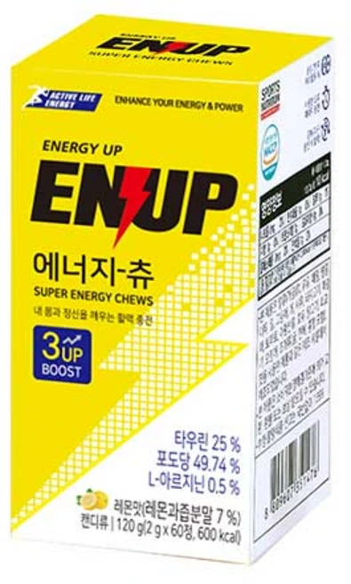 엔업 에너지츄, 60정, 1개 - 쿠팡