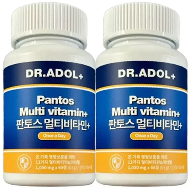 2통 닥터아돌 판토스 멀티비타민+ a, 1개, 53g