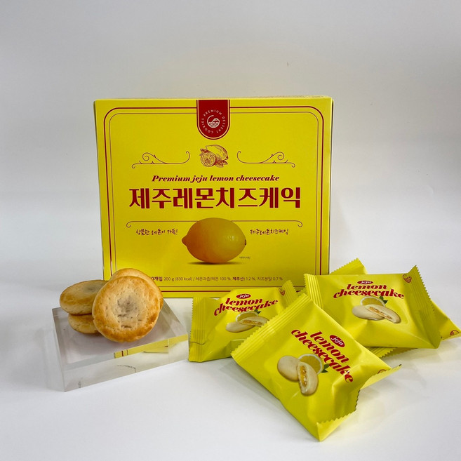 제주 레몬 치즈 케익, 200g, 3개