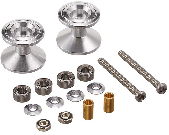 타미야 TAMIYA 미니 사륜 구동 업그레이드 부품 시리즈 No.398 GP.398 2단 알루미늄 롤러 세트 13-12mm 15398, 1개