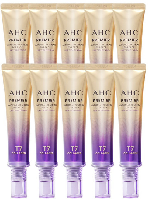 AHC 프리미어 앰플 아이크림 포 페이스 라인 타이트닝 (+1ml 샘플 1매 증정), 10개, 40ml