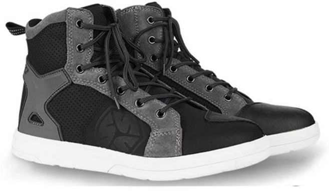 스코이코 INVERSE FLASH LEATHER 오토바이부츠, 블랙