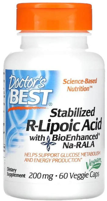 Doctors Best 닥터스 베스트 알파 리포산 R-Lipoic Acid 200mg, 60정, 2개 - 쿠팡