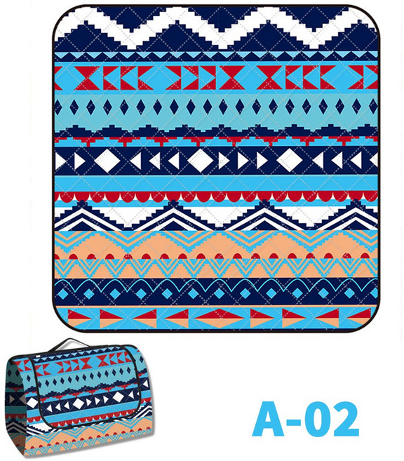 씽크라이프 푹신한 두꺼운 피크닉 양면방수 돗자리 감성 캠핑 매트 대형, A-02