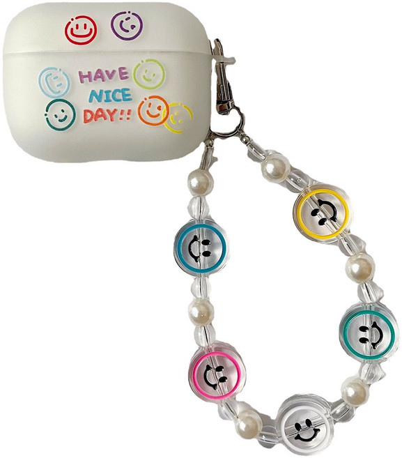 이모티콘 에어팟 케이스 에어팟 프로 1 2 세대/에어팟 3 세대 야광