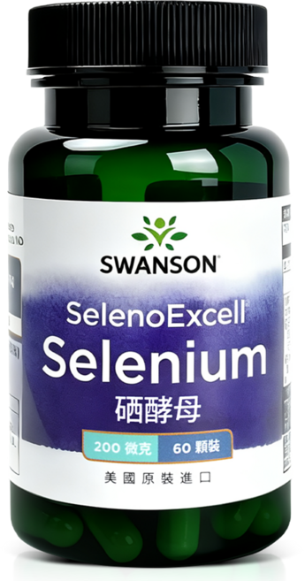 SWANSON 斯旺森 硒酵母 200微克 專利 SelenoExcell 美國原裝進口, 1個, 60顆