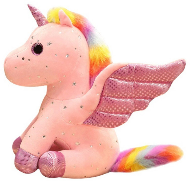 홈이즈스토리 유니콘인형 어린이 kc인증 수면 애착인형, 30cm, 30cm, 1개, 핑크