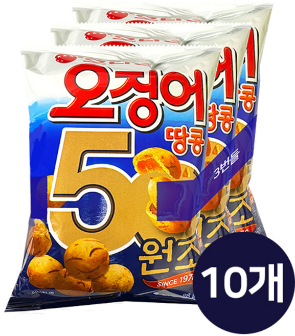 오리온 오징어땅콩 98g 3번들, 294g, 10개