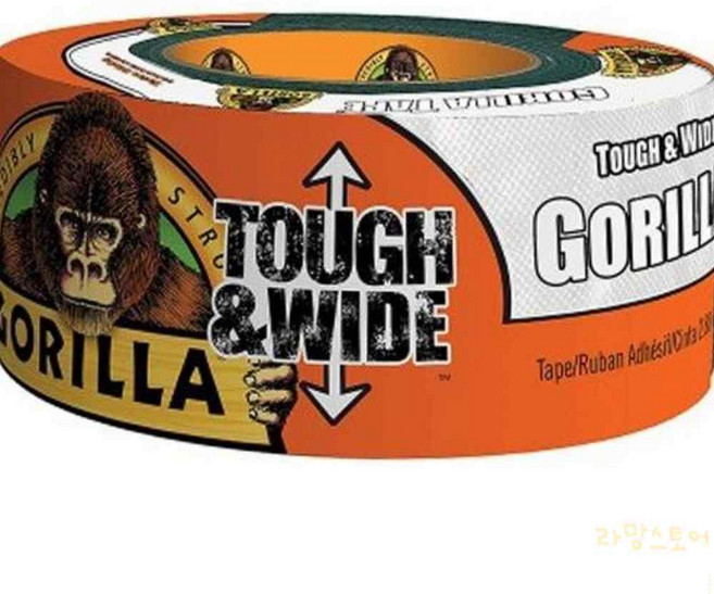 고릴라 우벤테이프 커버링 보양 테이프 73mmx22M 화이트, 1개