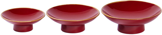 하코야 미니 3종 평술잔 6.8x6.8x4.2cm, 1개, 레드