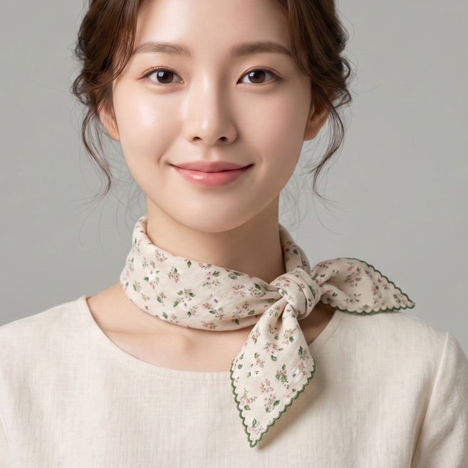 국산 부드러운 성인 목수건 아사면 목손수건