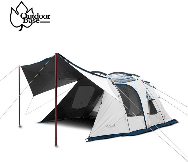 Outdoorbase 彩繪天空2D帳篷 贈頂布, 1個, 彩繪天空2D帳篷|贈頂布, N/A