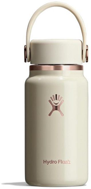 Hydro Flask 마이크로 보틀 - 누출 방지 지갑 또는 포켓 플라스크 단열 미니 물병 190ml(6.7온스) 넥타 오렌지_164737, 리넨 로즈 골드_164737