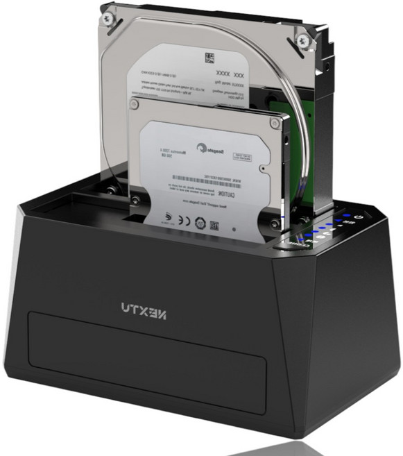 연오랑 넥스트유 2베이 외장하드 도킹스테이션 하드복사, 1개