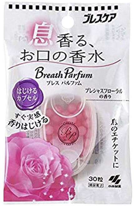고바야시 브레스 펄팜 터지는 캡슐 캔디 30개입 프레셔스 플로럴 향, 1개