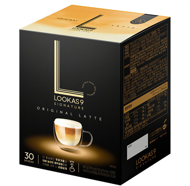 루카스나인 시그니처 오리지널 라떼 커피믹스, 14.9g, 30개입, 1개