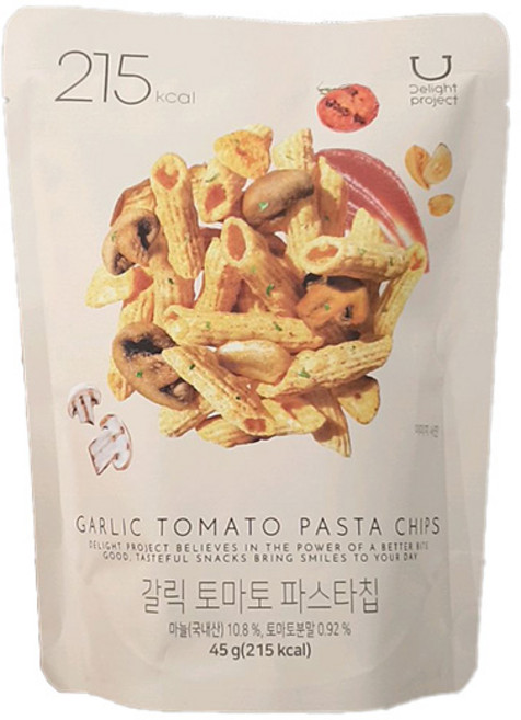 딜라이트 갈릭 토마토 파스타칩, 1개, 45g
