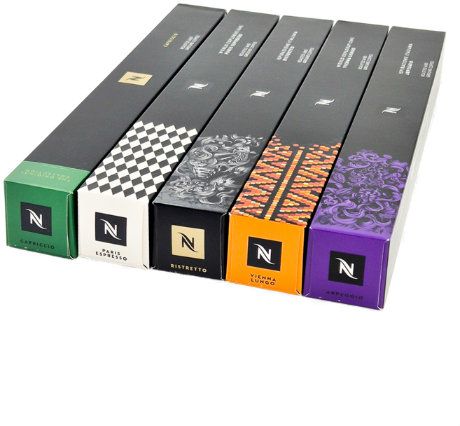 네스프레소 캡슐 커피 판매량 많은 5종 세트 총 50개, 5.7g, 5개, 10개입