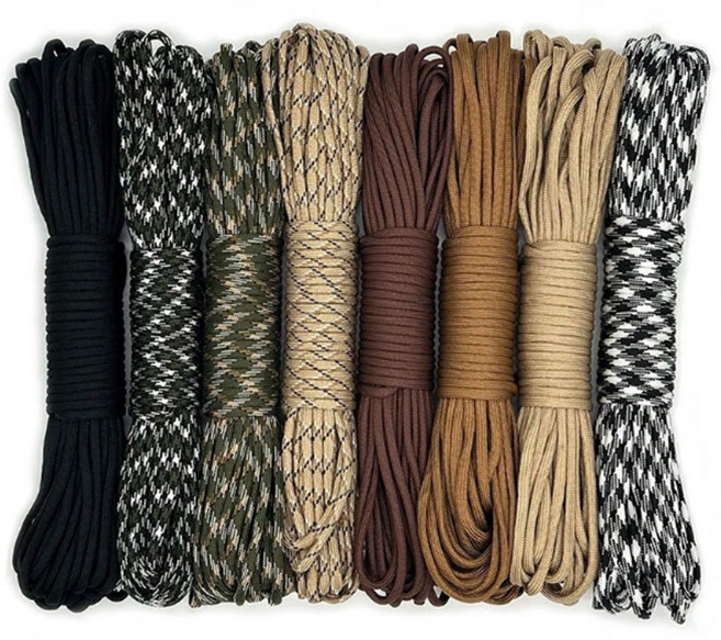 傘繩 戶外露營帳篷繩, 黑色