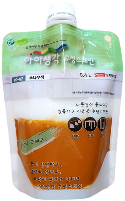 아이생각 수성 스테인 IS-05, 05밤나무색, 400ml, 1개