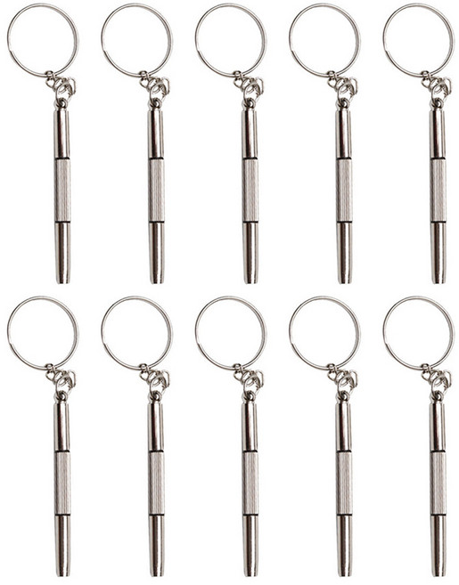 원폴뎀 3in1 안경 시계 수리 미니 드라이버, 10개입