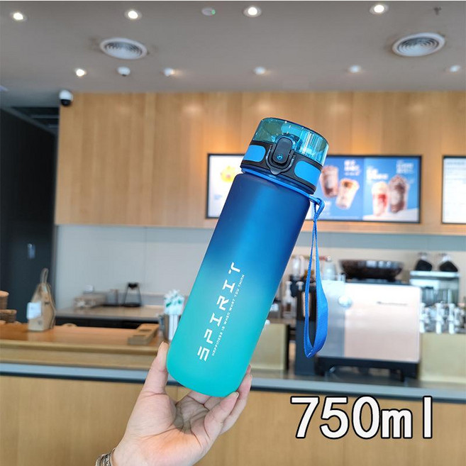 SPIRIT 運動水壺, 藍綠漸變 750ml, 1個, 500L