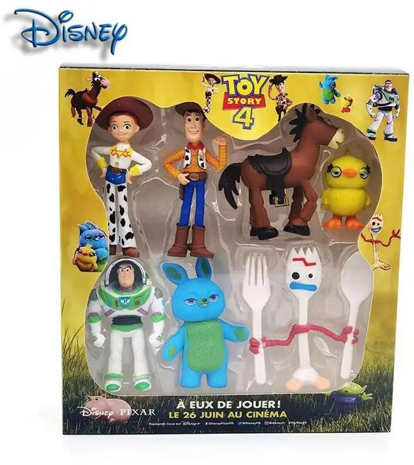 토이 액션 피규어 우디 제시 버즈 라이트이어 포키 돼지 곰 모델 인형 크리스마스 선물, 1개
