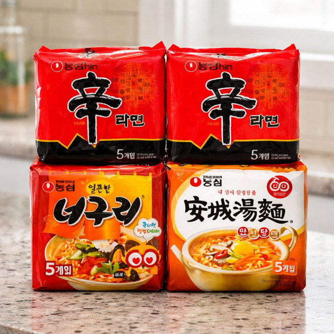 농심 신라면10봉+너구리5봉+안성탕면5봉 20개